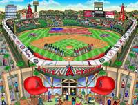 Charles Fazzino 3D Art Charles Fazzino 3D Art MLB 2010 All-Star Game: Anaheim (DX)